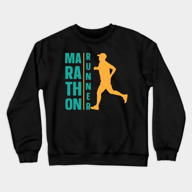 Marathon Runner Crewneck Sweatshirt by maxcode